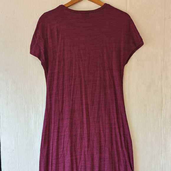 LULAROE Maria heathered purple maxi dress modest conservative - Picture 3 of 10